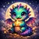 Colorful and expressive cartoon animal avatar with friendly expression